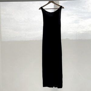 Black ribbed TOPSHOP maxi dress